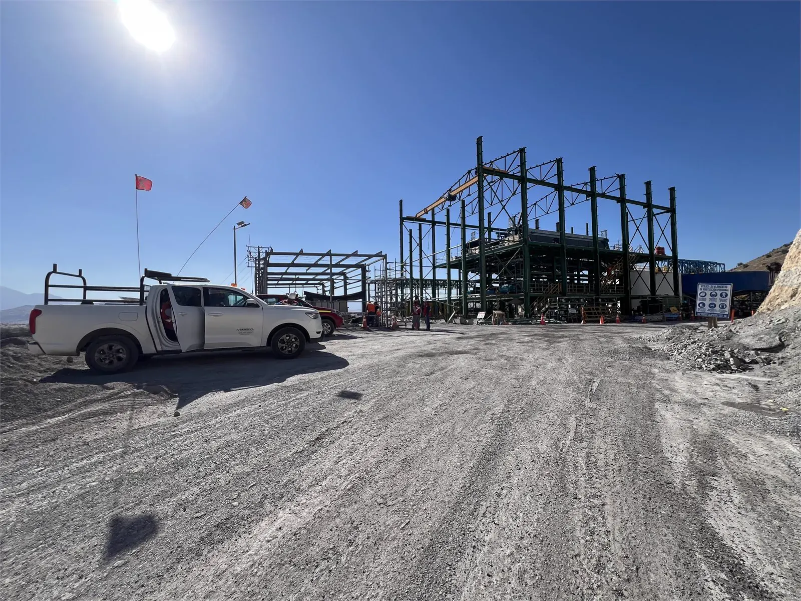 Infraestructura de URF Planta Polpaico durante puesta en marcha