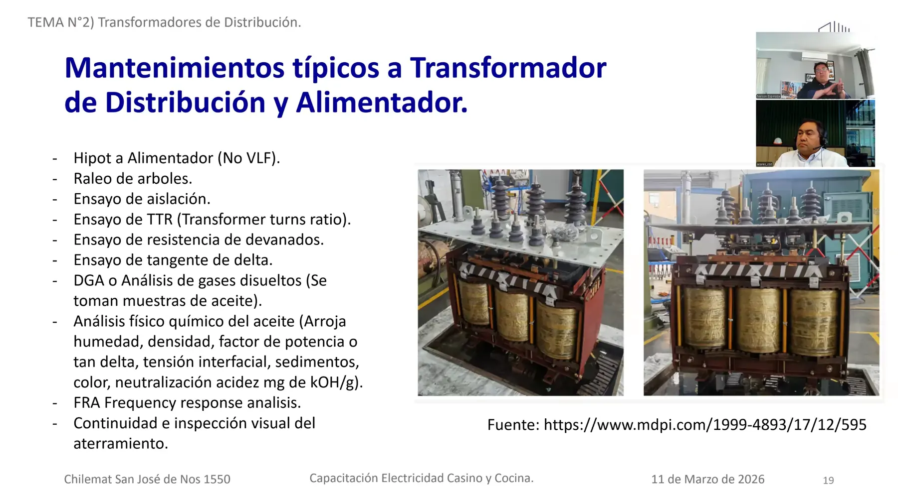 Imagen técnica 03 del servicio Capacitaciones de Especialización en Ingeniería Eléctrica